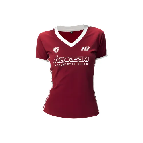 Кавасаки Small Waist Series Бадминтон Джерси Женские Бордовый