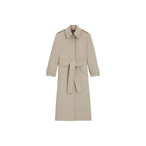 HUGO BOSS Светло-бежевый Женский Тренч