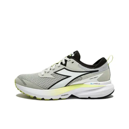 DIADORA Устойчивый к истиранию низкий топ повседневная беговая обувь Женская Серебряный Серый