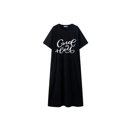 MEITENG Черный Q25475 Женские С вкладышами Женские Ночные сорочки