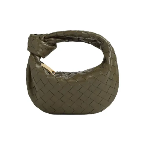 Bottega Veneta Jodie Lambskin Bag Mini Women's Green Bottega Veneta Jodie Сумка из овечьей кожи Mini Женская Зеленая
