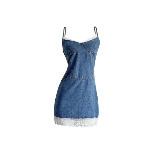 TSKIU Джинсовый синий Женские Слиплатья