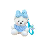 Белый медведь — Синий платье, завиток, жареная масса, бант