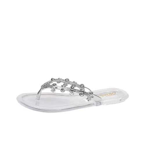 TAFN Шлепанцы Серебряные Женские