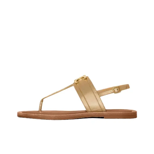 CELINE LYMPIA Triomphe One Ремешок Сандалии Женские Золото