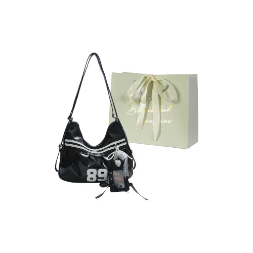 JIANGLIDA ПУ (полиуретан) Подмышечный Сумка на плечо Женская Черная