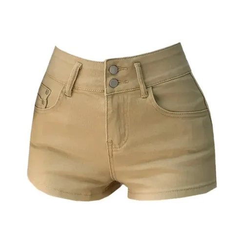 ETSE Хаки Джинсовые шорты Женские Джинсовые шорты
