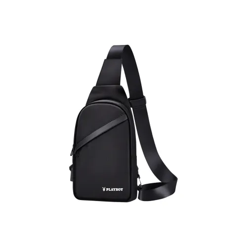PLAYBOY Collaboration Oxford Sling Bag Medium Men's Black