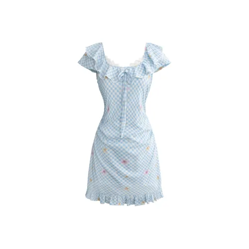 UNIFREE Короткое платье с короткими рукавами женское