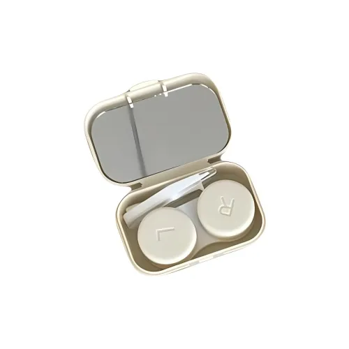 ZHENZI Портативный Минималистский стиль Чехол для контактных линз с защитной коробкой и зеркальцем MAKE UP Зеркала Складные Зеркальце