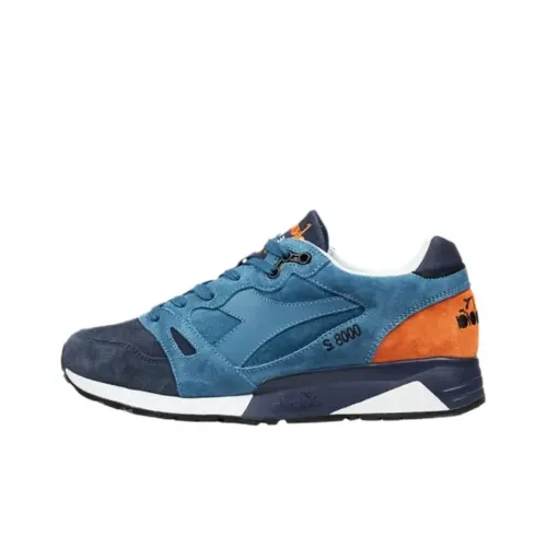 DIADORA S8000 Устойчивые к истиранию Низкие Беговые кроссовки Унисекс Синие