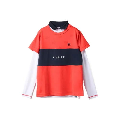 FILA Golf Series Красный Женские Комплекты с рубашками