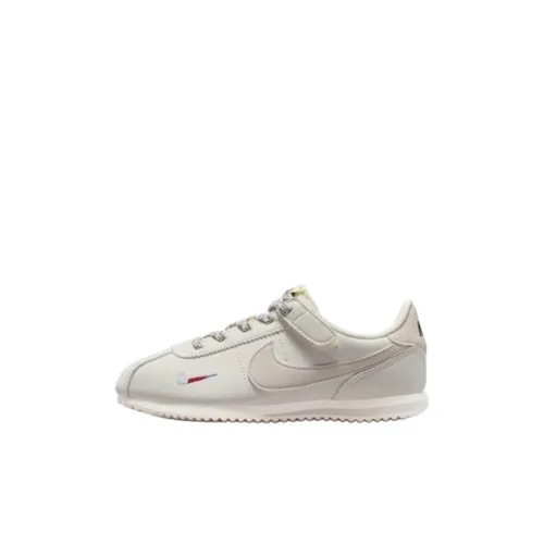 Nike Cortez EasyOn Устойчивый к истиранию Низкий Топ КIDS Lifestyle Shoes Экрю Детский