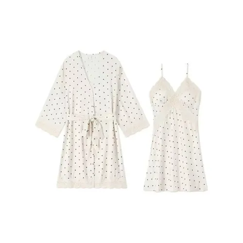 MEIJIAO Платье-камзол + Сон Robe с вкладышами Женские Пижамные комплекты