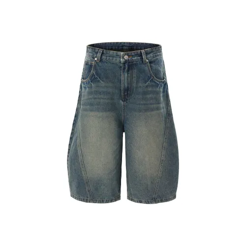 BOTH PLAY Винтажные синие унисекс джинсовые шорты