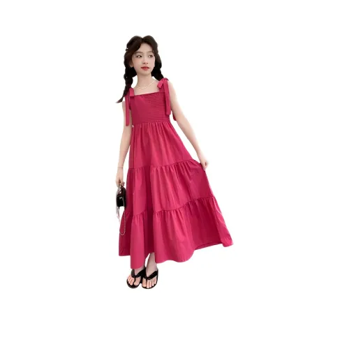 MUMUTU Розово-красные Платья для девочек