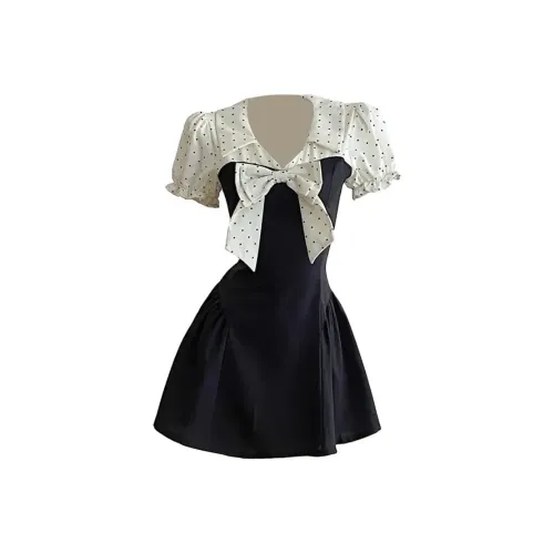 PZGE Короткий рукав Платье Женское