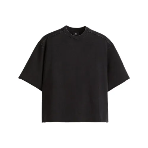 H&M Черная унисекс футболка