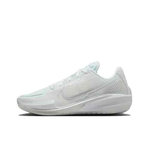 Nike Air Zoom GT Cut Аbrasion Resistant Низкие Баскетбольные Кроссовки Унисекс Белые International Version