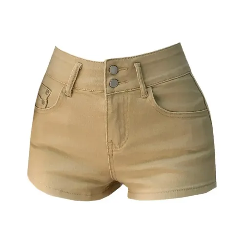 PZGE Хаки Джинсовые шорты Женские Джинсовые шорты