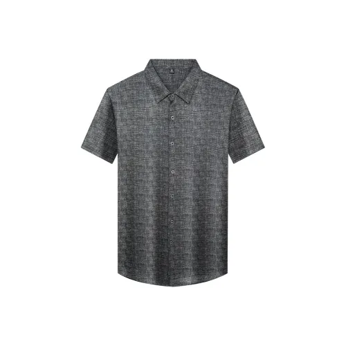 DKRVT Серый [Подарочная коробка Упаковка] Мужские рубашки