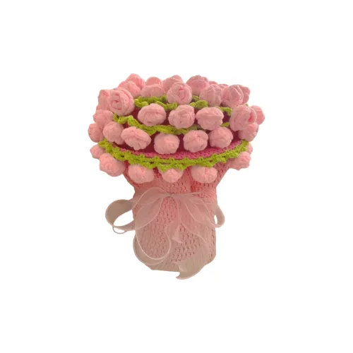 MENGXIAOZAI Градиент Розовый Розовый Букет Плюшевый DIY Ручной Работы Материал Сумка Игрушка