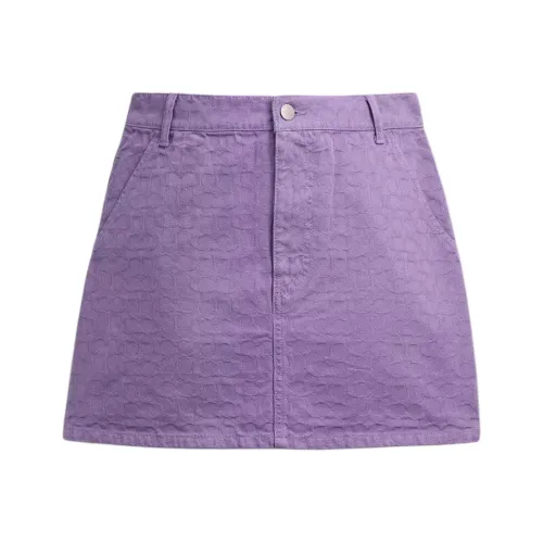 COACH SS25 Джинсовые короткие юбки Женские