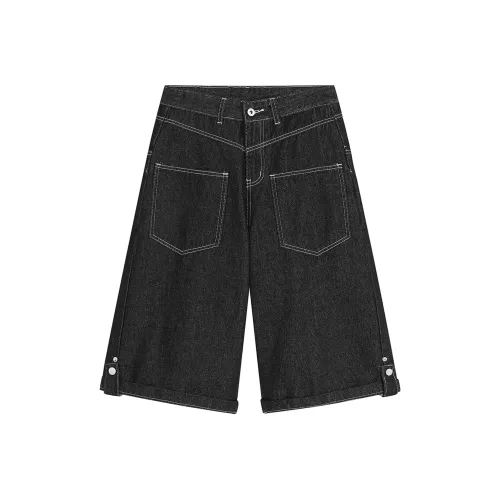 DOH STORE Оригинальные черные джинсовые шорты унисекс из денима