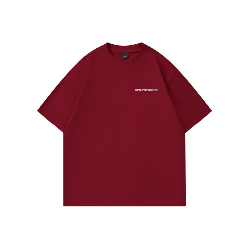 HIPHOPPUNKS Бургундская унисекс футболка