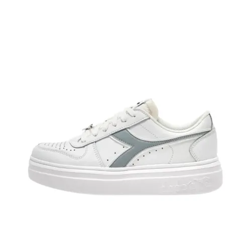 DIADORA Устойчивые к истиранию низкие кроссовки для скейтбординга Женские Белые