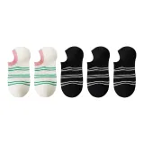 5 пар (Черный 3 + Бело-розовый 2)