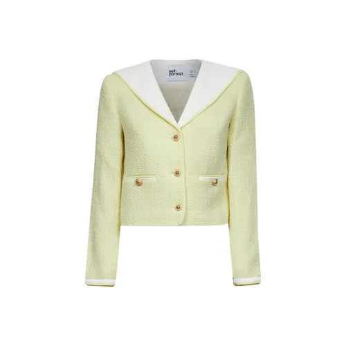 Self Портрет Куртки Пальто Женские Желтые