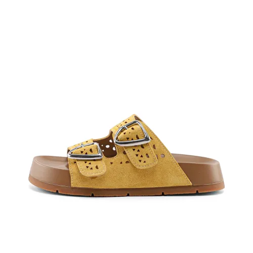 JOSINY Слипоны Женские Желтые