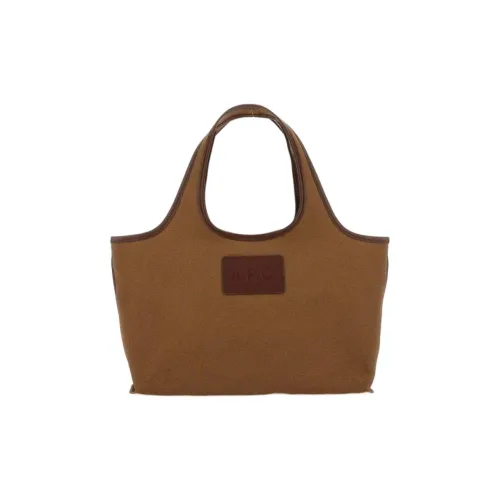 A.P.C 100% хлопок Тоут Сумка Сумка для покупок Сумка Мини Женская Коричневая