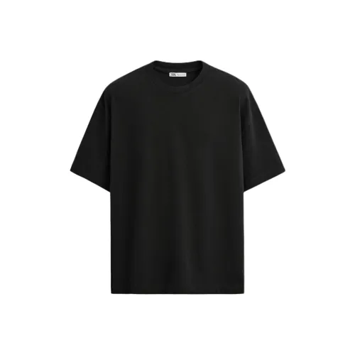 ZARA Мужские черные T-рубашки