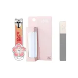 Jinda Day Красота - Маленькие Красные Цветы Ногтей Щипцы (Коробка) + Пилка для Ногтей