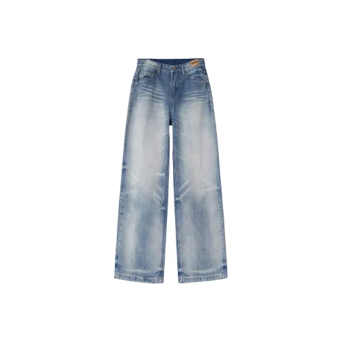 SUPERHEY Ледяной синий Унисекс Джинсы