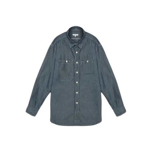 Engineered Garments Collaboration SS25 Рубашка Мужская Синяя