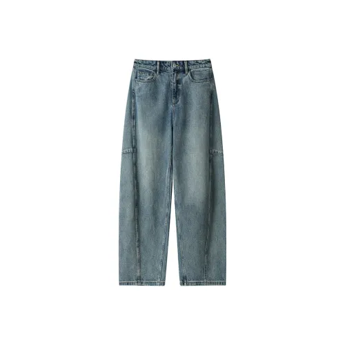 GEPURUI Синие Унисекс Джинсы