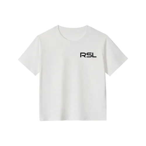 RSL Белый S001 Передняя часть Левая сторона + R011 Центр спины Kids T Рубашки