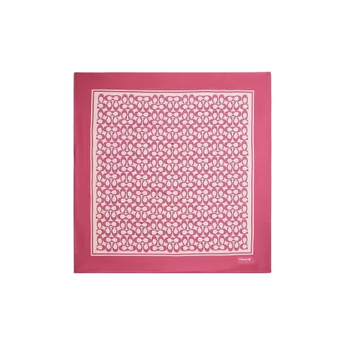 COACH Шелковые шарфы Женские Розовый