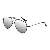 Черная оправа с поляризованными серебристо-белыми линзами [5102-C4]