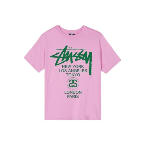 Stussy Розовый Мужской T-Рубашки
