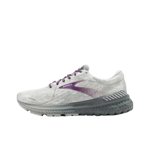 Brooks Adrenaline GTS 21 Устойчивые к истиранию Низкие Беговые кроссовки Женские Белый Серый