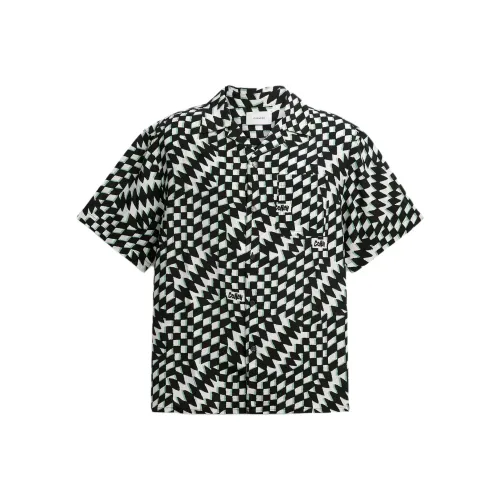 COACH Черный Зеленый Мужская Рубашка