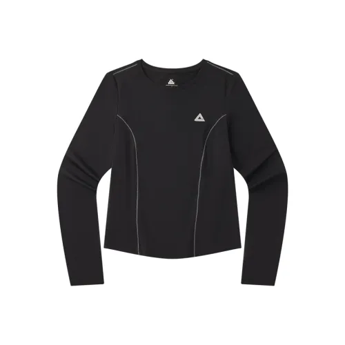 PEAK Бег Т-Рубашка Женская Черная