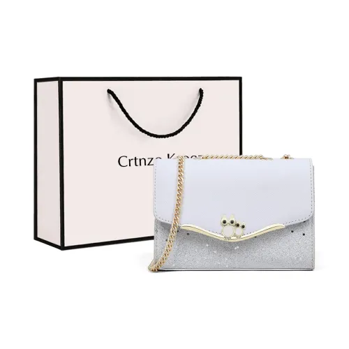 Crtnzo Kroez Коровья кожа Сумка через плечо Стандартная Женская Белая