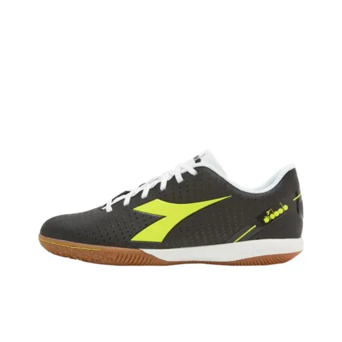 DIADORA Pichichi 5 Мужские футбольные бутсы устойчивые к истиранию черные и зеленые