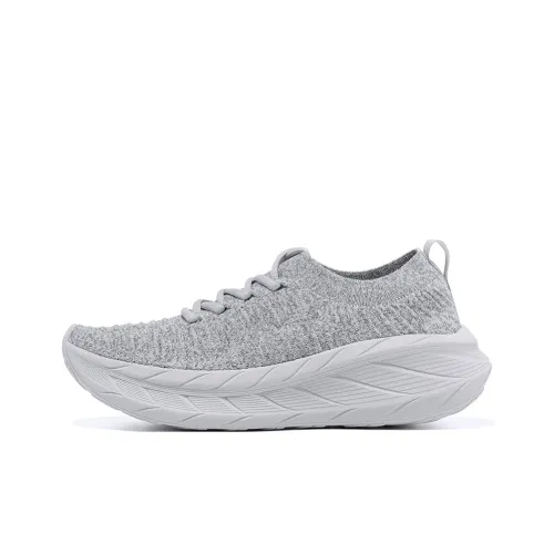 BMAI Expedition Strolling Дышащий Легкий Покрытие Низкий Топ Повседневный Городской Коммутирование Беговые кроссовки Женские Серый