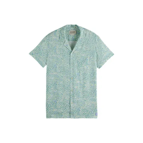 Scotch&Soda Светло-зеленые Мужские Рубашки